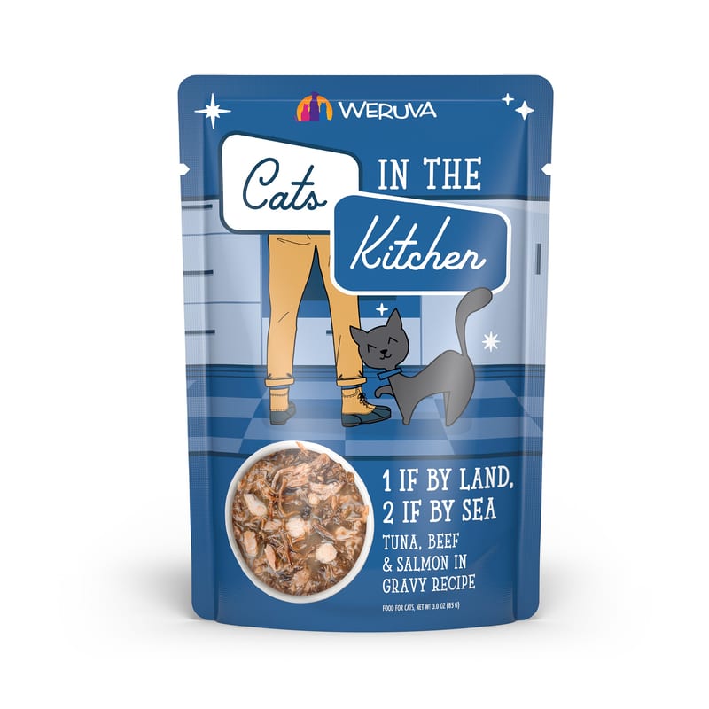 Weruva Cats In The Kitchen Land Sea 3oz professional product photo ready to upload to shopify