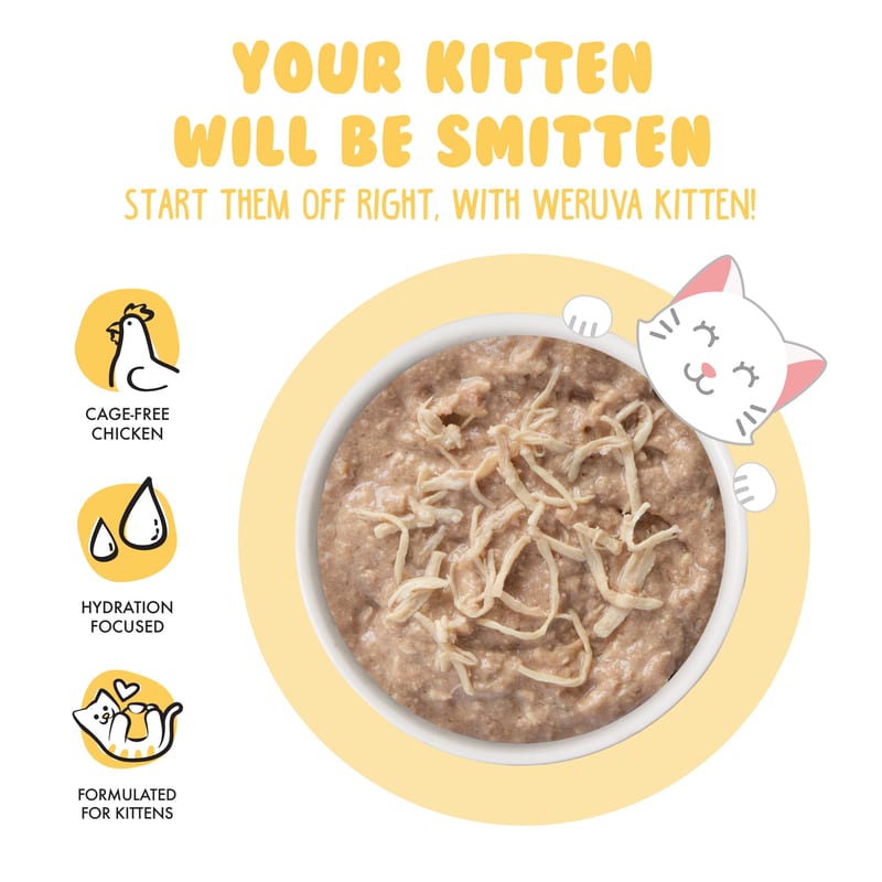 WERUVA Cat Kitten Chicken Formula Au Jus professional product photo ready to upload to shopify