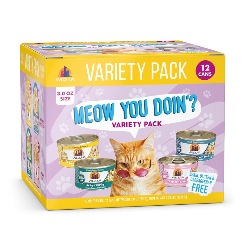 WERUVA Cat Meow Ya Doin 3oz Variety professional product photo ready to upload to shopify