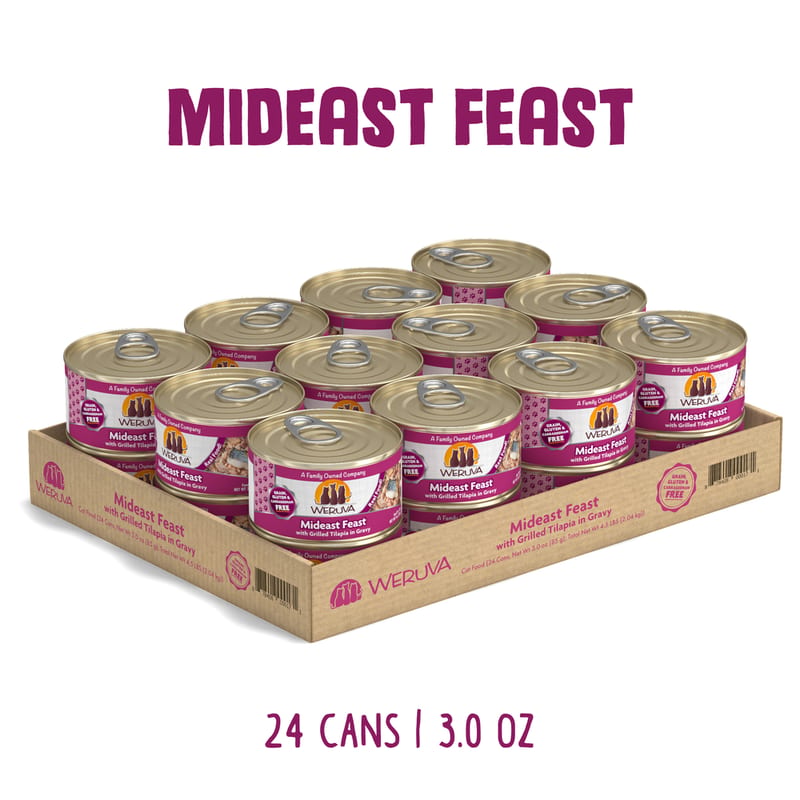 WERUVA CAT MIDEAST FEAST 3OZ professional product photo ready to upload to shopify