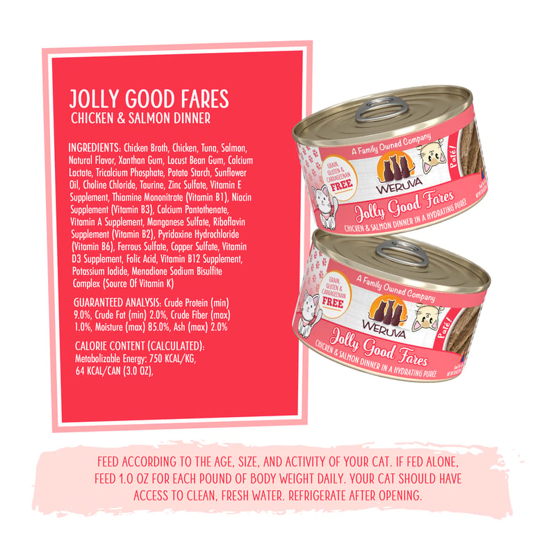 WERUVA Cat Pate Jolly Good Fares 3oz professional product photo ready to upload to shopify