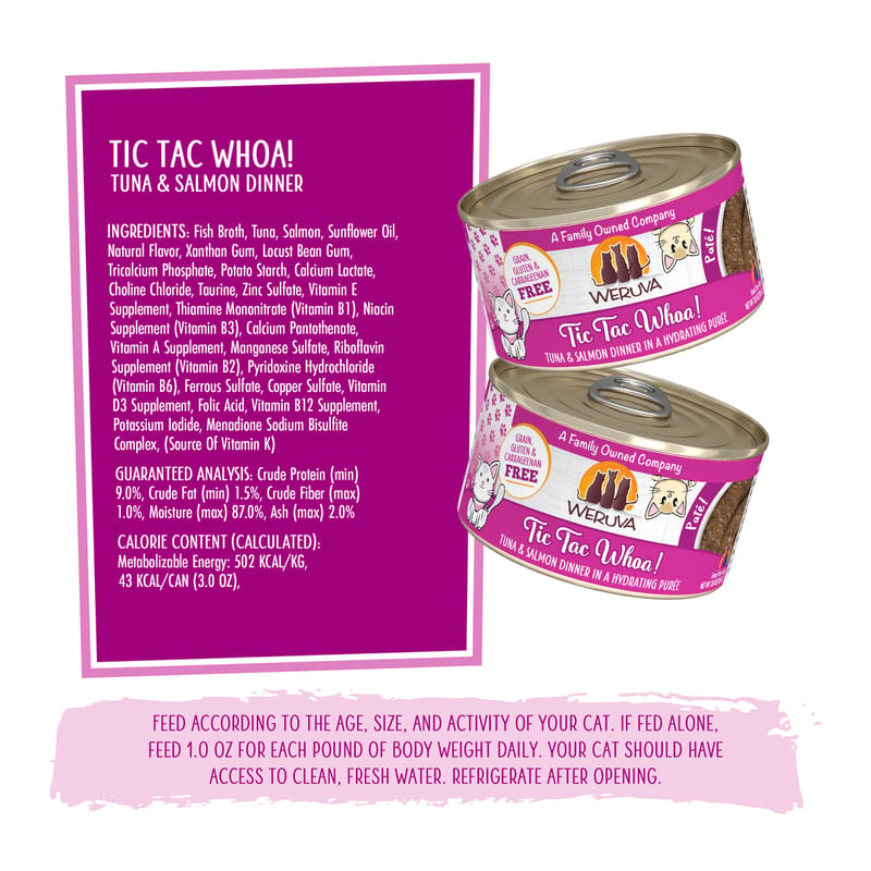 WERUVA Cat Pate Tic Tac Whoa 5.5oz professional product photo ready to upload to shopify