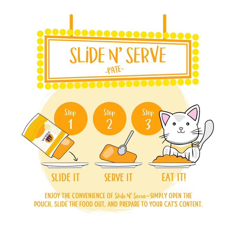 WERUVA CAT THE SLICE IS RIGHT 2.8OZ POUCH professional product photo ready to upload to shopify