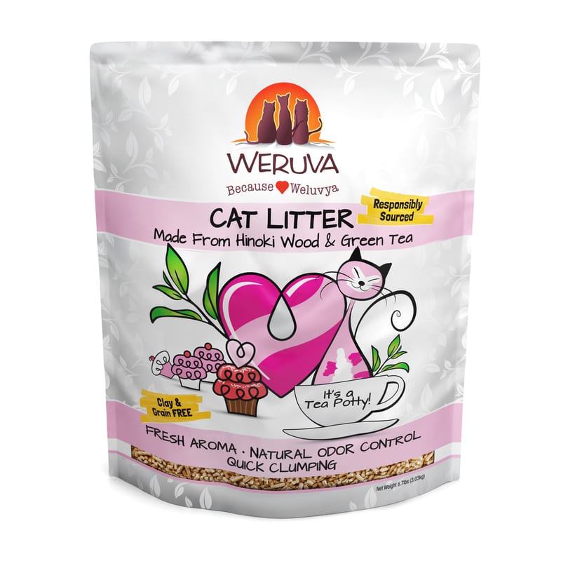 WERUVA Cat Tea Potty Litter 11.7lb professional product photo ready to upload to shopify