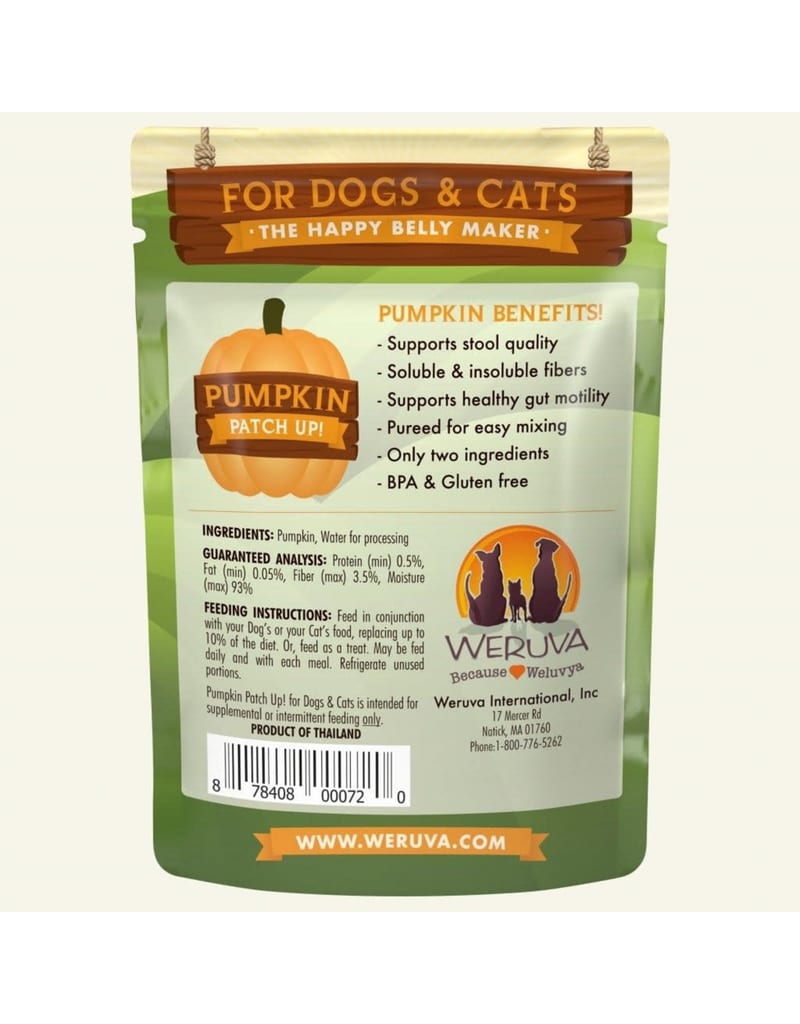 WERUVA Pumpkin Patch Dog and Cat Food 2.8oz Pouch professional product photo ready to upload to shopify