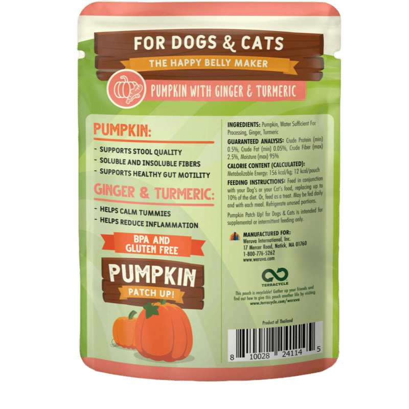 WERUVA Dog Cat Pumpkin Ginger 2.8oz professional product photo ready to upload to shopify