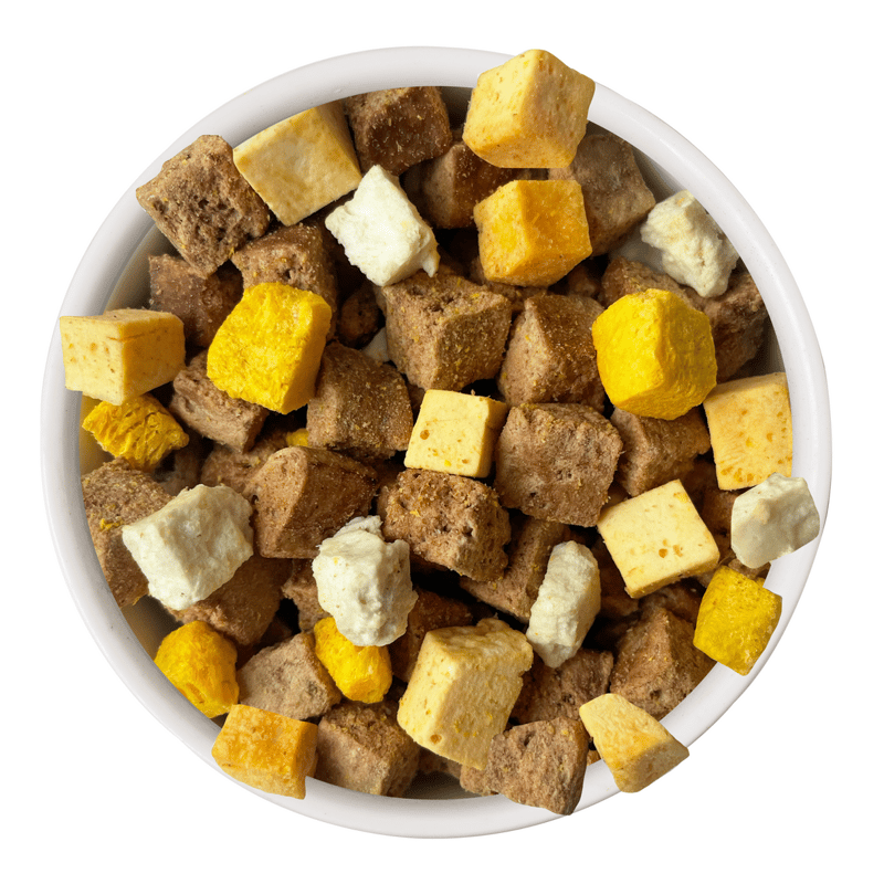 WERUVA Dog Freeze-Dried Steak Frites Dinner 5.5oz professional product photo ready to upload to shopify