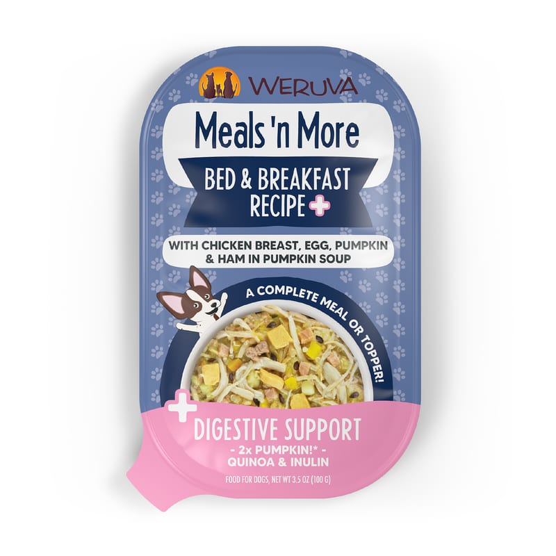 WERUVA DOG MEALS N' MORE BED AND BREAKFAST RECIPE 3.5OZ professional product photo ready to upload to shopify