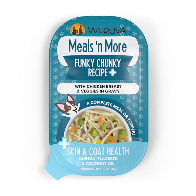 WERUVA DOG MEALS N' MORE FUNKY CHUNKY 3.5OZ CUP professional product photo ready to upload to shopify