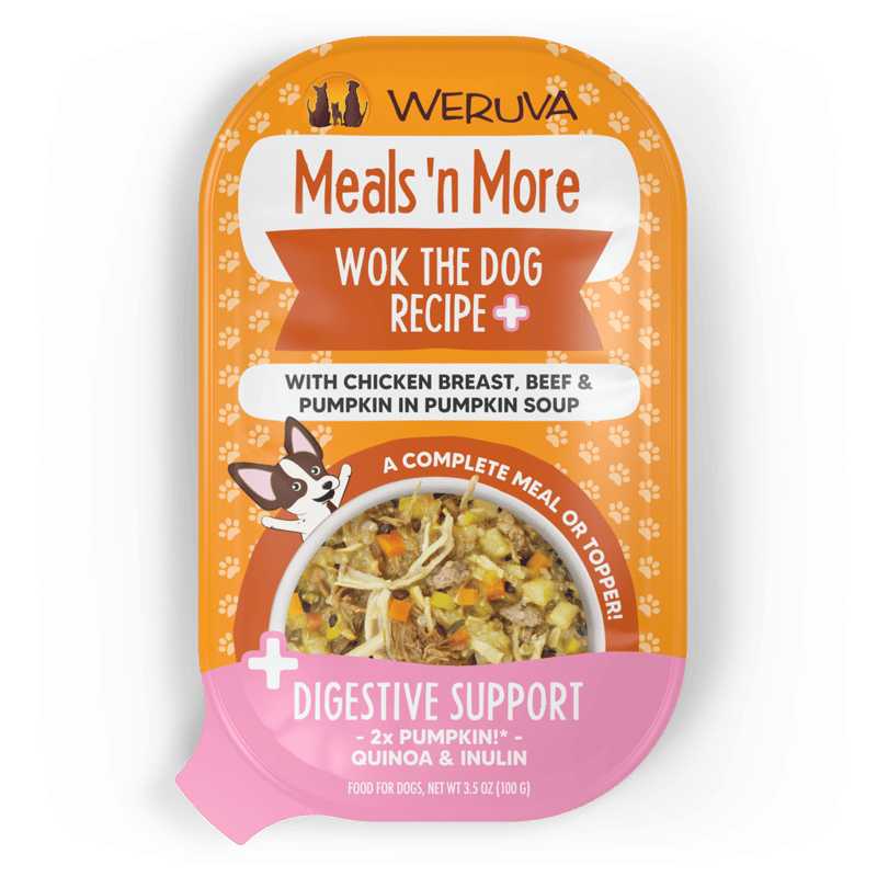 WERUVA Dog Meals N' More Wok The Dog Recipe 3.5oz professional product photo ready to upload to shopify