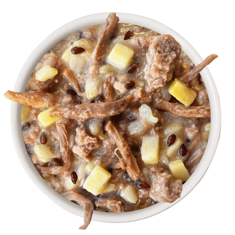 WERUVA Shiny Beef & Rice Dog Food 6oz professional product photo ready to upload to shopify