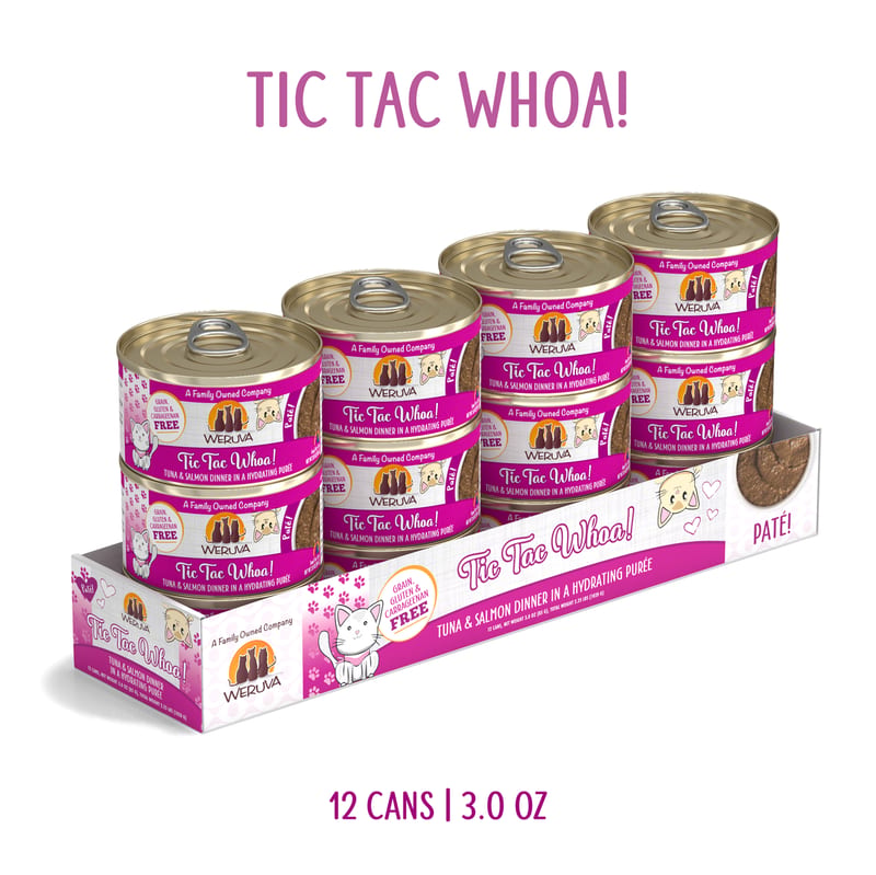 Weruva PATE Can - Tic Tac Whoa! Tuna & Salmon 3oz professional product photo ready to upload to shopify