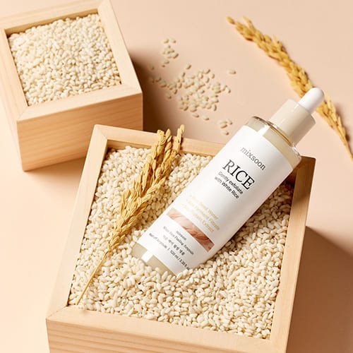 White Rice Peeling Ampoule 100ml professional product photo ready to upload to shopify
