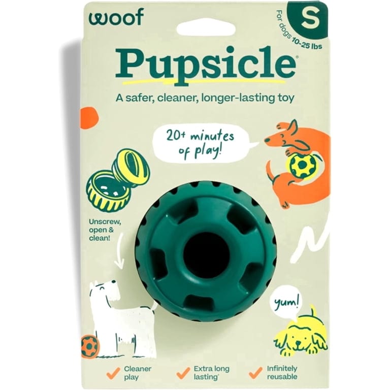 WOOF Dog Pupsicle Forest Green professional product photo ready to upload to shopify