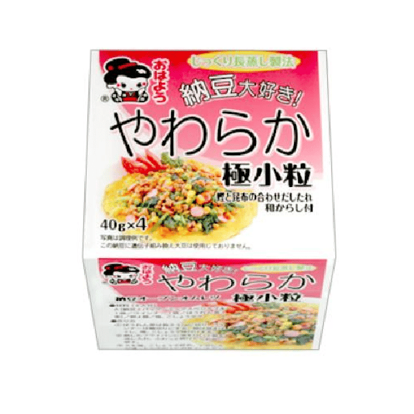 Yamada Fermented Soy Bean Natto Meijin Gokukotsubu Mini 3x40g professional product photo ready to upload to shopify