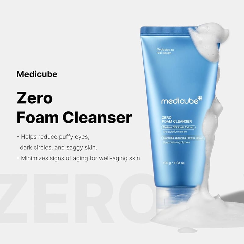 ZERO FOAM CLEANSER 120g professional product photo ready to upload to shopify