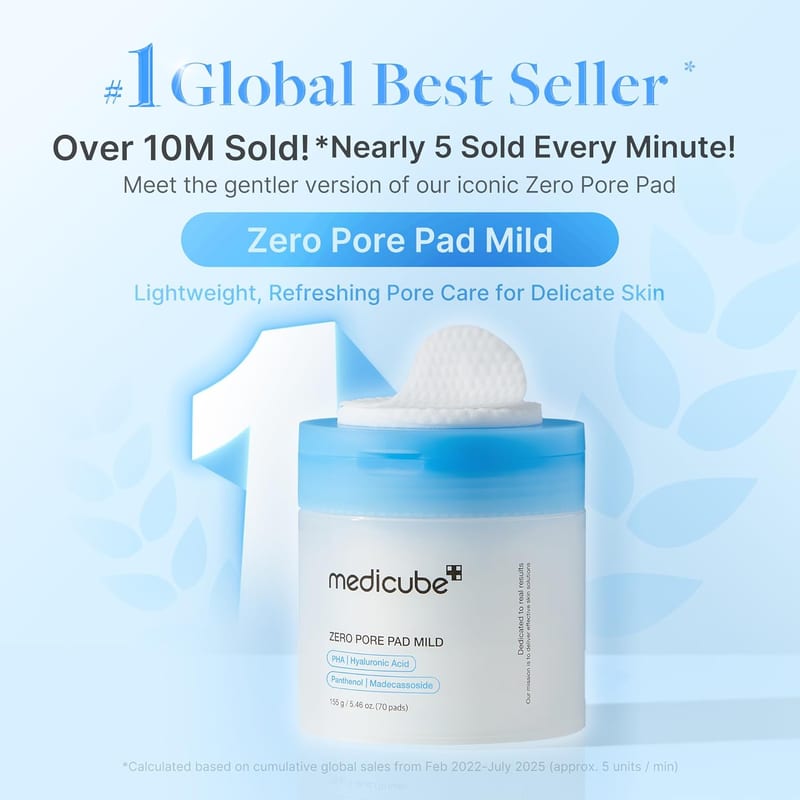 ZERO PORE PAD MILD professional product photo ready to upload to shopify