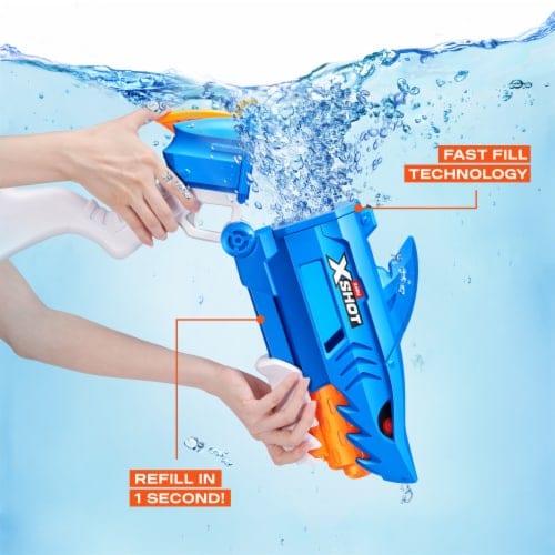 ZURU Xshot Water Shark professional product photo ready to upload to shopify