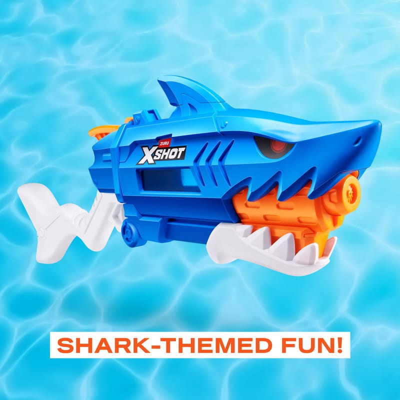 ZURU Xshot Water Shark professional product photo ready to upload to shopify